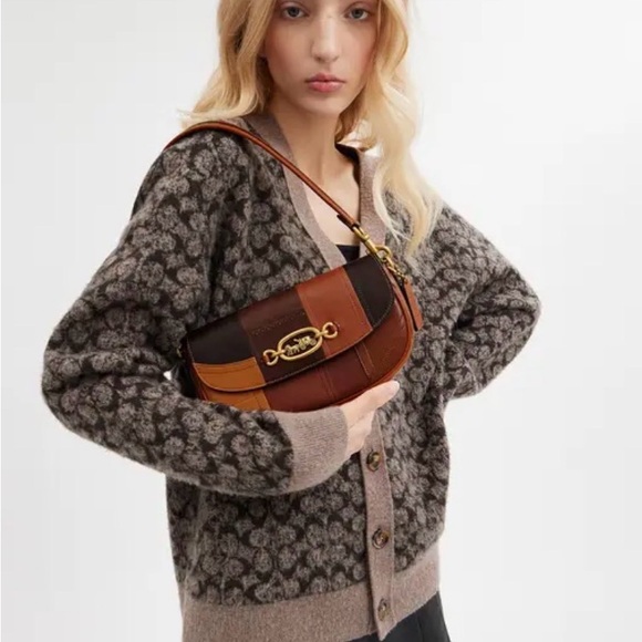 Coach Harley Shoulder Bag 23 Patchwork Rare HTF - Picture 12 of 13